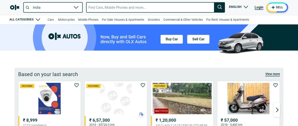 OLX C2C marketplace