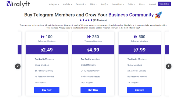 viralyft - Buy Telegram Members