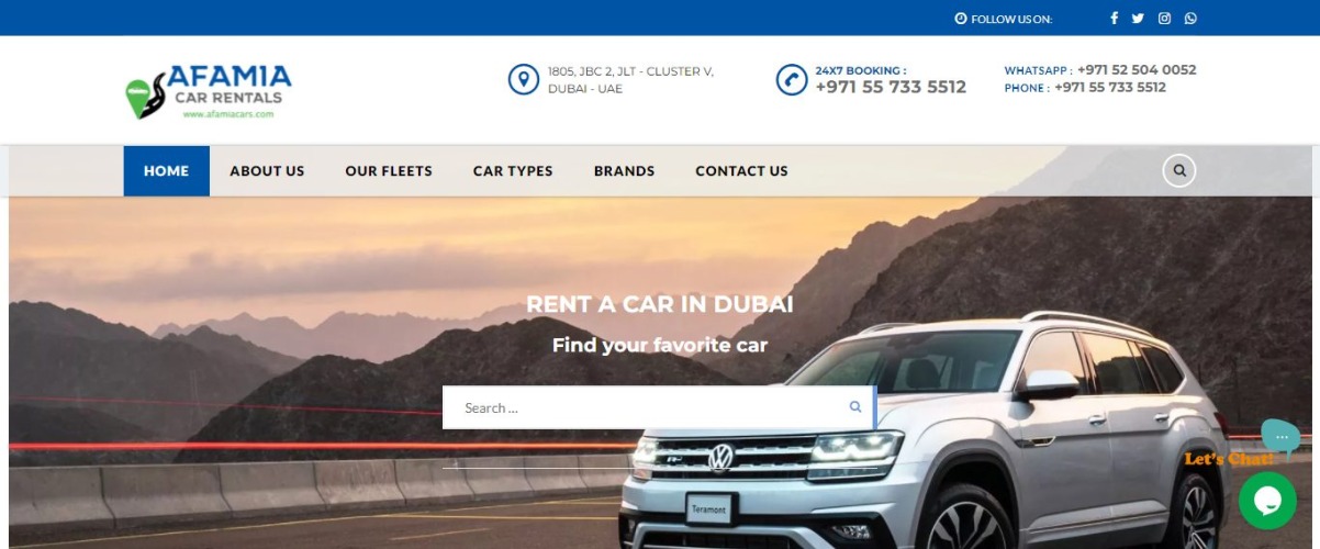 Afamia Car Rentals