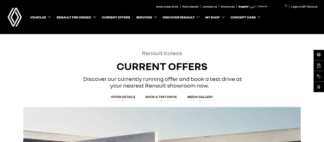 Deal on Renault Koleos by Arabian Automobile 