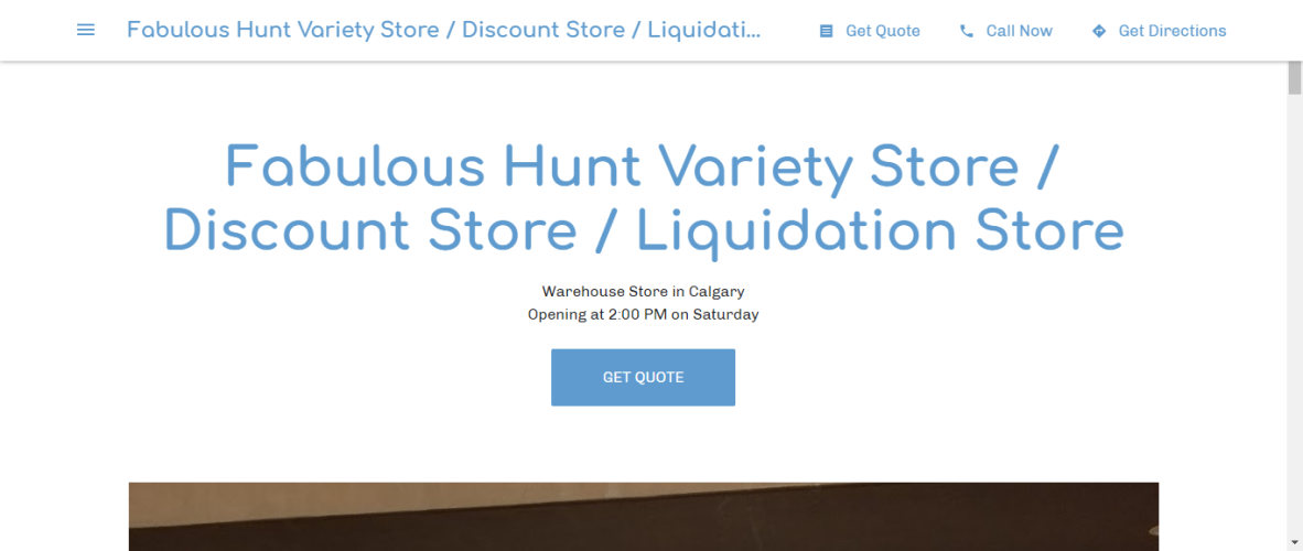 Fabulous Hunt - Liquidation Stores in Calgary