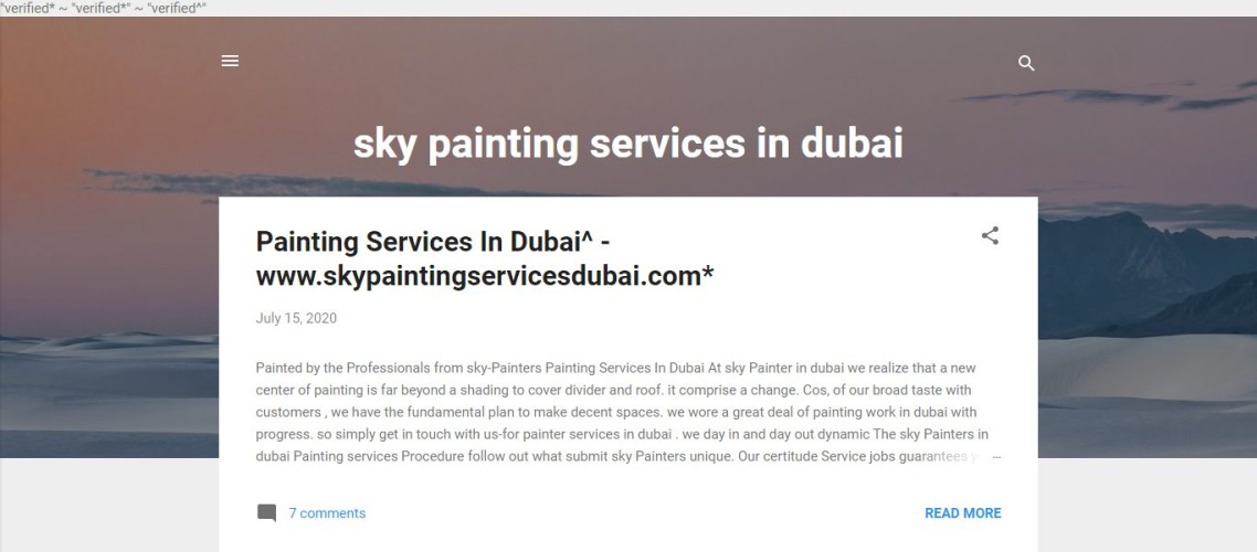 Sky Painting Services Dubai