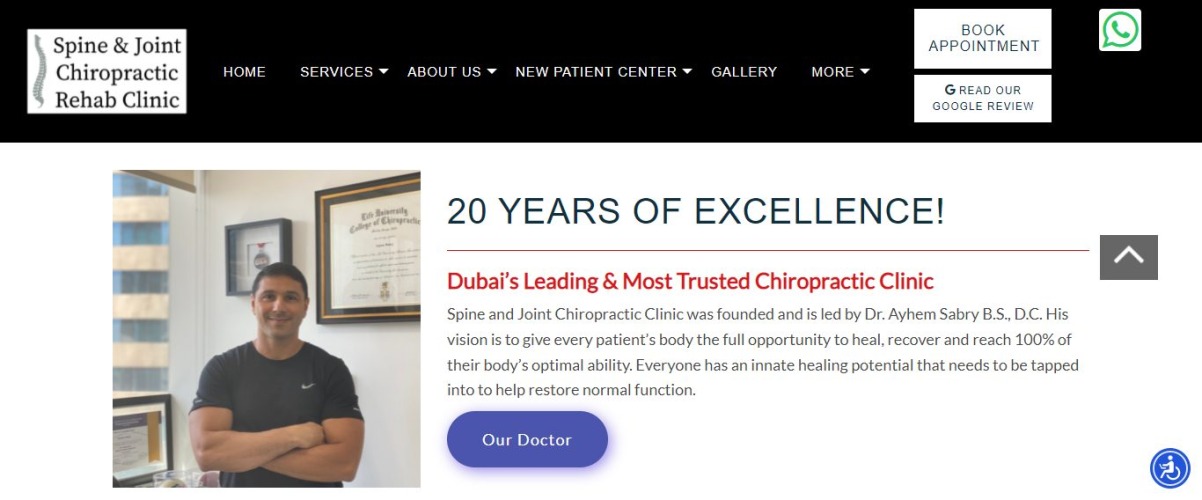 Spine & Joint Chiropractic Rehab Clinic - Dr Ayhem Sabry BS, DC- chiropractor Dubai