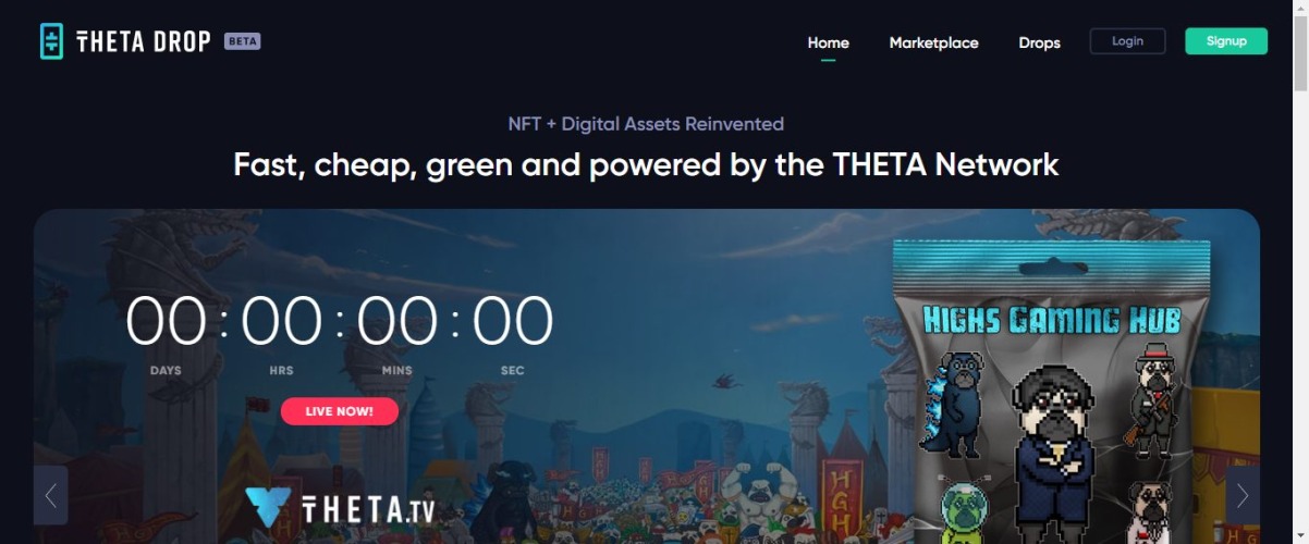 Theta Drop- NFT Marketplace 