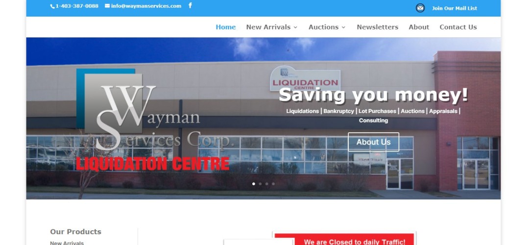 Wayman Services - Liquidation Stores in Calgary