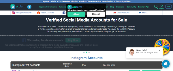 ACC Farm: Buy Instagram Accounts