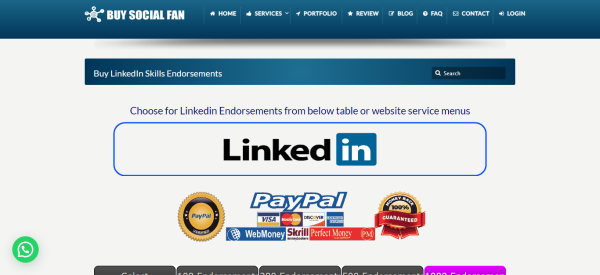 Buy Social Fan: Buy LinkedIn Endorsements