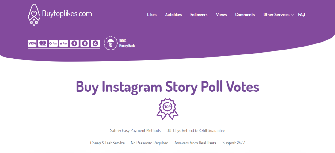 Buy Top Likes - Buy Instagram Story Poll Votes