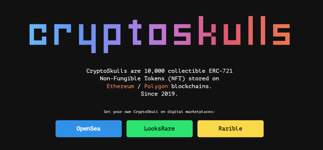 CryptoSkulls - NFTs to Buy