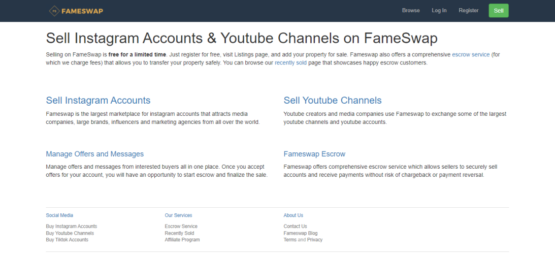 Fameswap - Buy Monetized YouTube Channels