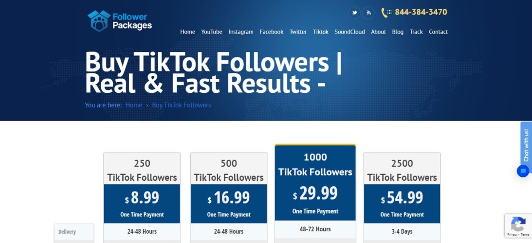 Followers packages- tiktok growth service