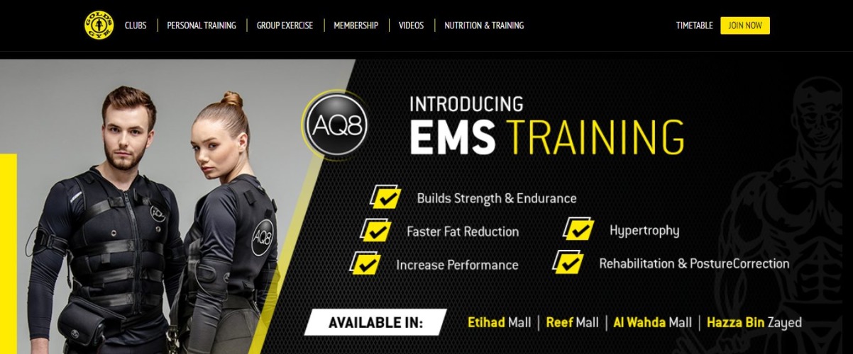 Gold's gym-gym in Dubai