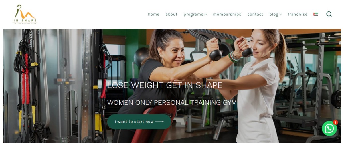 In shape ladies fitness club-gym in Dubai