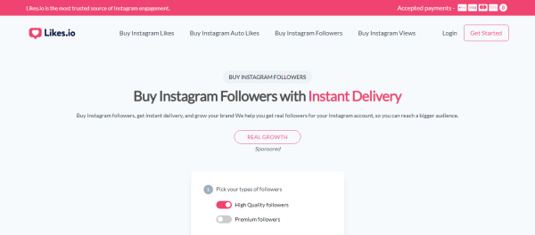DELA DISCOUNT Likes.io_-1-600x264 21 Best Sites to Buy Instagram Followers with Bitcoin in 2022 DELA DISCOUNT  