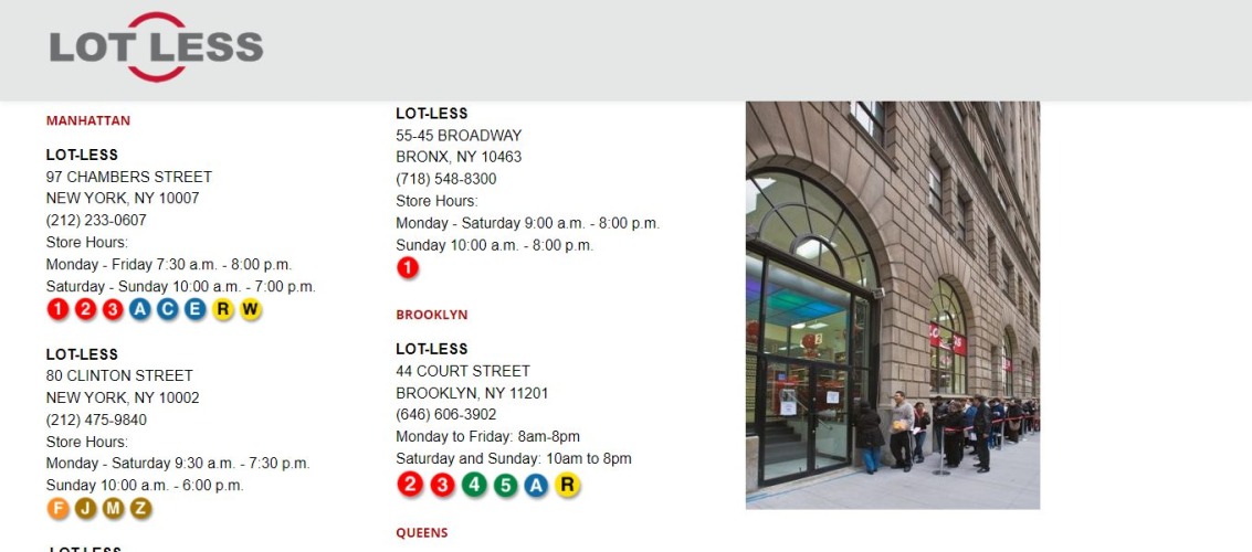 Lot Less Closeouts - Liquidation Stores in New York