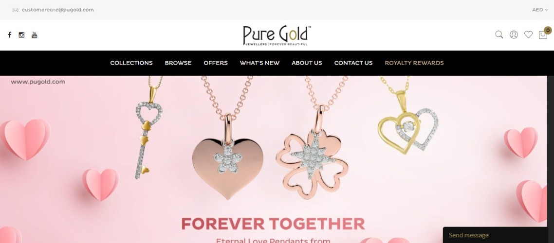 Pure Gold jewellers, Dubai-best gold shop in dubai