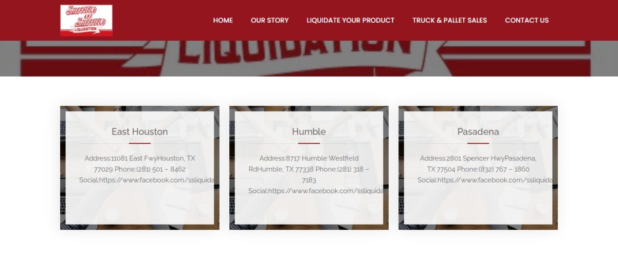 Sheffield and Sheffield - Liquidation Pallets Houston