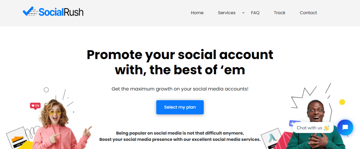 SocialRush: Twitter Promotion Service