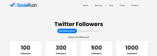 SocialRush.io: Buy Twitter Followers UK