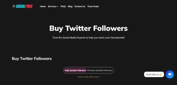 Socialpros.io: Buy Twitter Followers in UK