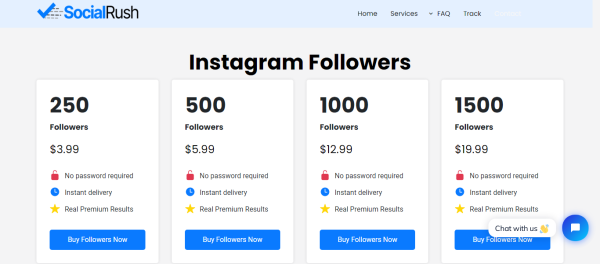 Socialrush: get Instagram followers UK