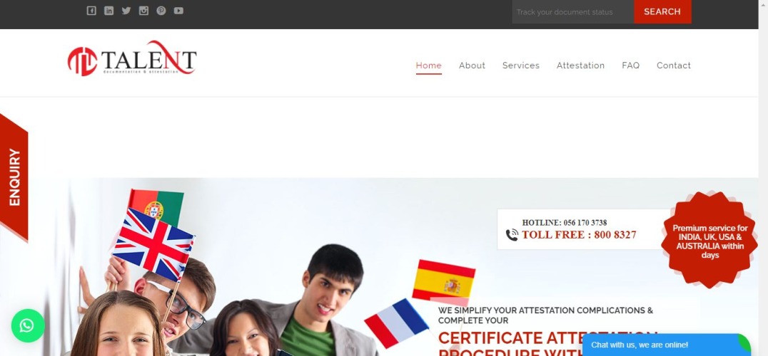 Talent Certificate Attestation Service Dubai