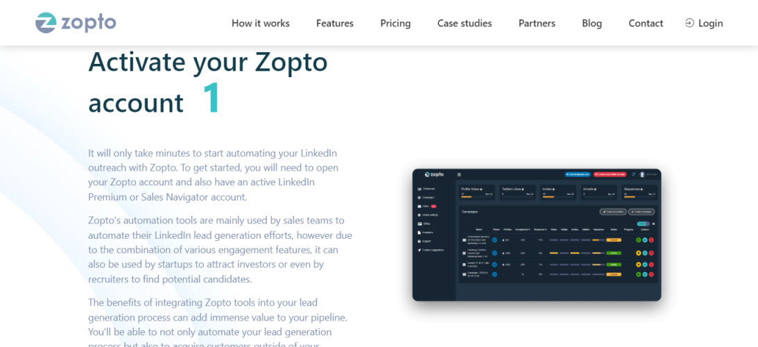 Zopto - linkedin automation tools