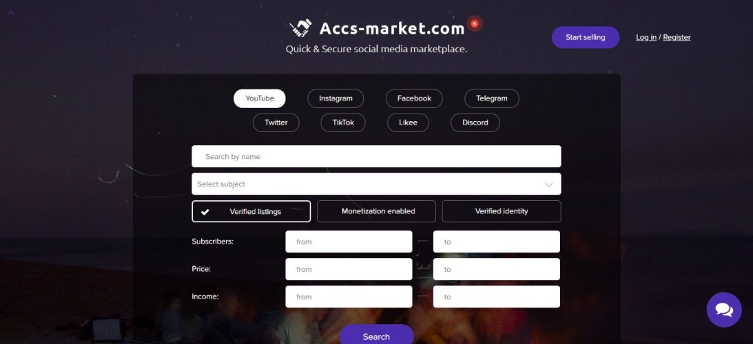 ACCS Market - Buy Monetized YouTube Channels