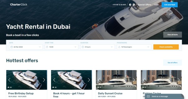 Charter click - boat rental Dubai