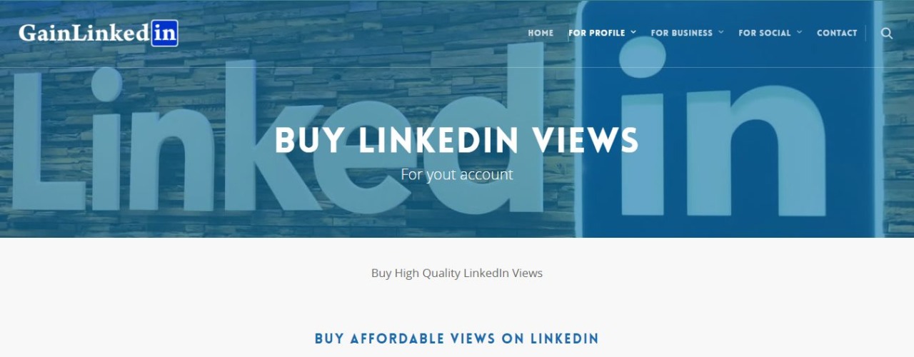 GainLinkedin - buy linkedin views