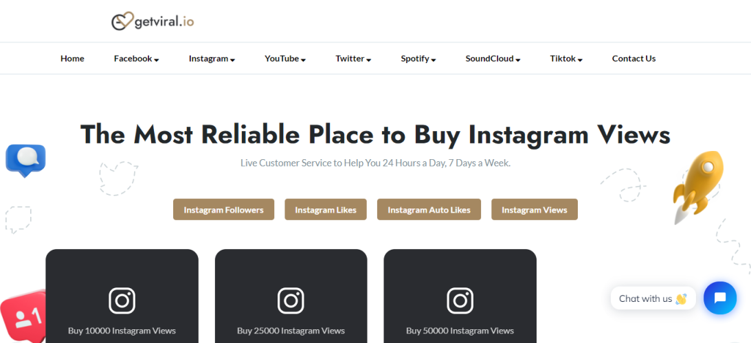 GetViral.io - Buy Instagram Live Views