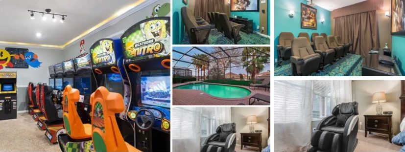 House With Private Arcade And Theater - airbnb near disney world