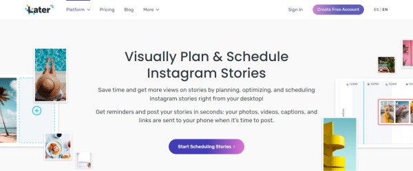 Later - instagram third party apps 