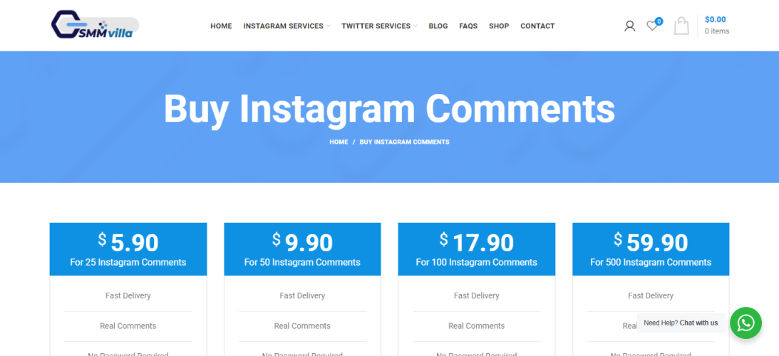 SMM villa - Buy Custom Instagram Comments