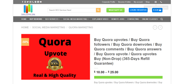 Sarvo Tarzan - buy quora answers