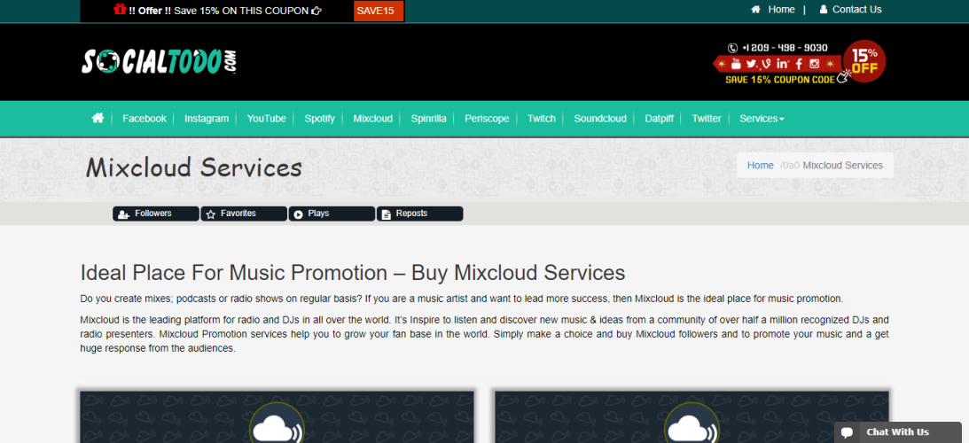 Social To Do - Mixcloud Promotion Services