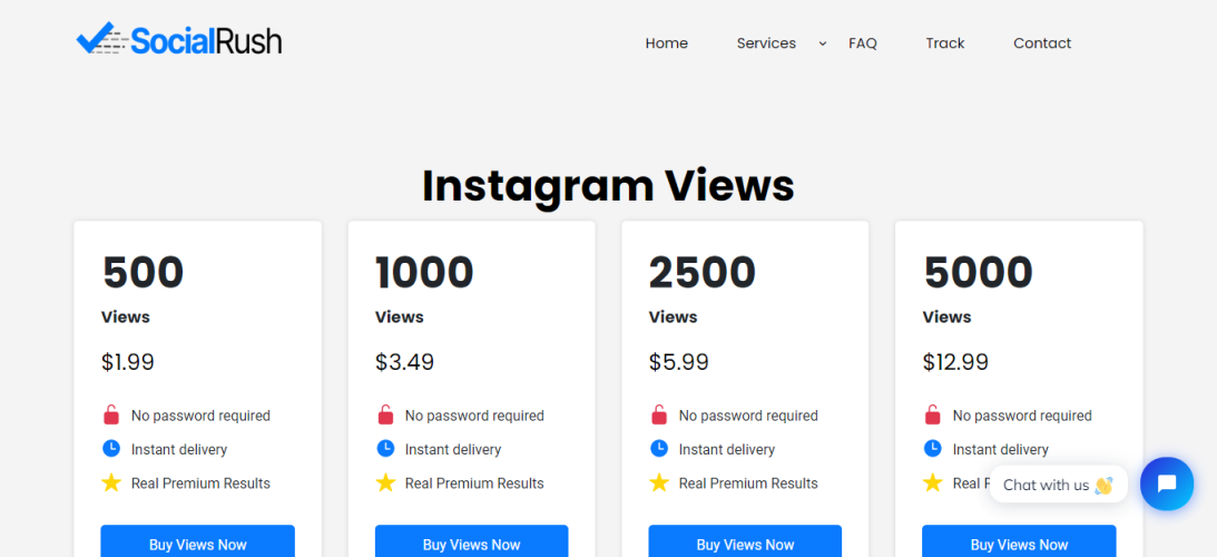 SocialRush.io - Buy Instagram Live Views