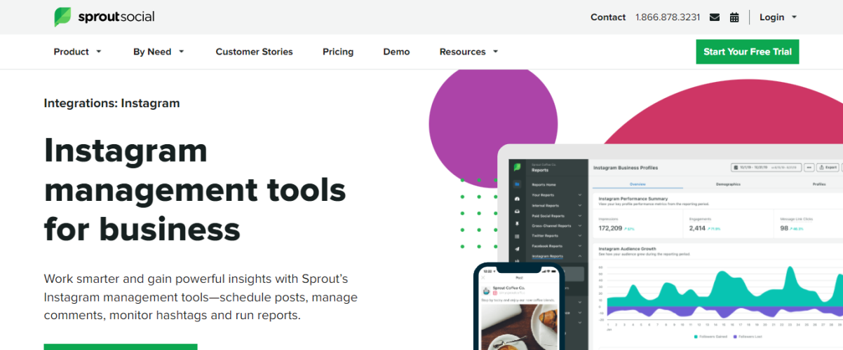 Sprout Social - instagram third party apps 