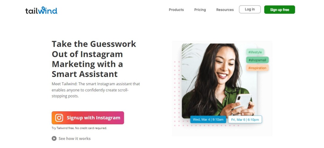 Tailwind app - Buy Instagram Verification