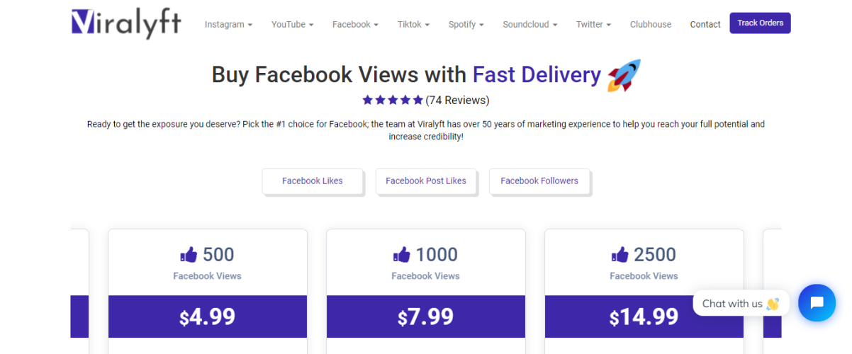 Viralyft - Buy Facebook Views