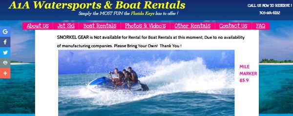 A1A Watersports and Boat Rentals