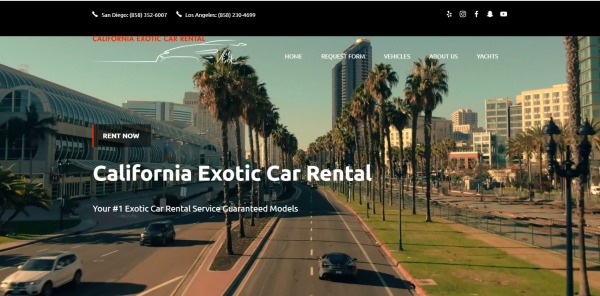 California Exotic Car Rentals - luxury car rental California