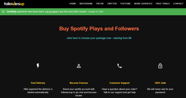 FollowerUp - spotify bots