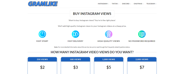 GramLike - BUY INSTAGRAM AUTO VIEWS