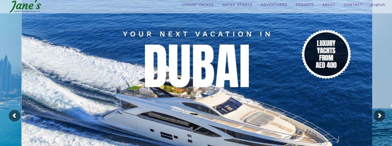 Jane’s DMC - yacht rental dubai