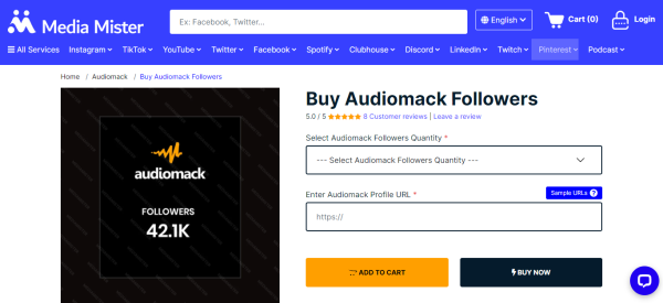 Media Mister - Buy Audiomack Followers