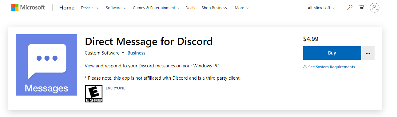 Microsoft - Buy Discord Direct Messages