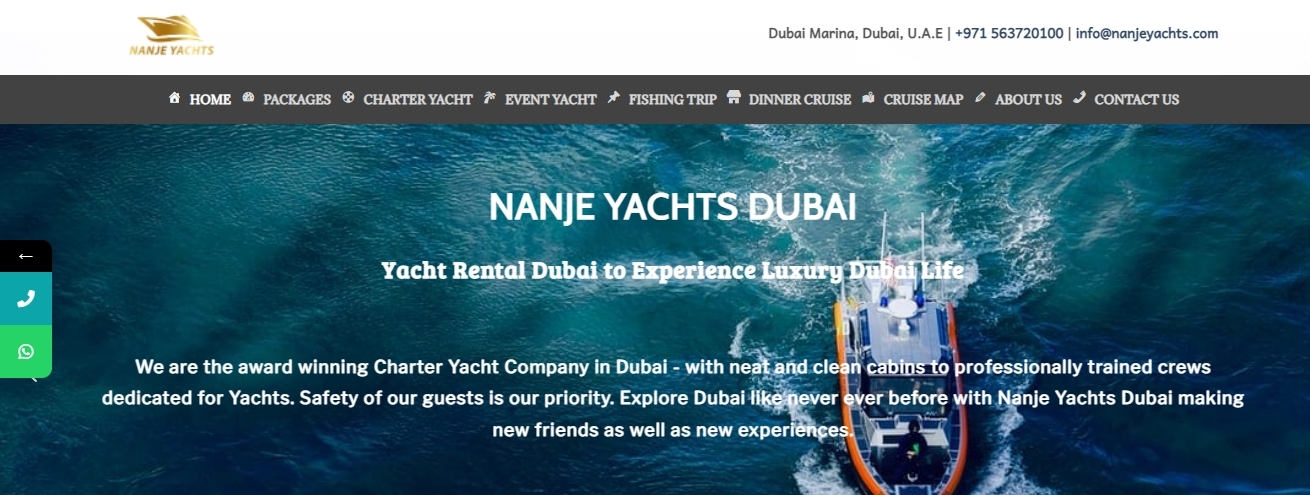 Nanje Yachts - yacht rental dubai