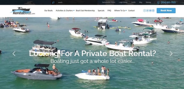 Rental Boat website
