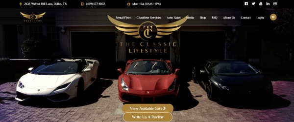 The Classic Lifestyle Car Rentals
